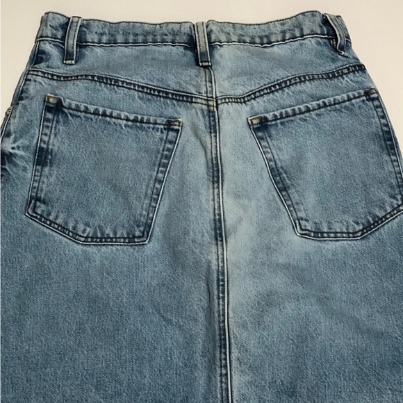 FRAME Blue 'The Midaxi' Denim Midi Skirt - Picture 10 of 13